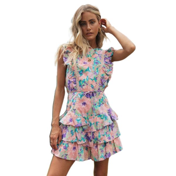 casual dresses 2022 spring floral print backless ruffled dress summer hollow out lace women beach clothing short mini, Black;gray
casual dresses 2022 spring floral print backless ruffled dress summer hollow out lace women beach clothing short mini, Black;gray