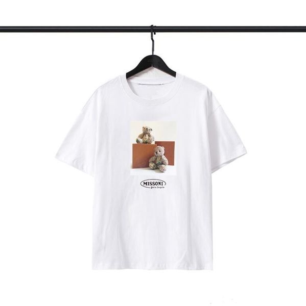 super c short sleeved men's fashion 2022 new port style ins net red versatile trend loose bear t-shirt, White;black
super c short sleeved men's fashion 2022 new port style ins net red versatile trend loose bear t-shirt, White;black