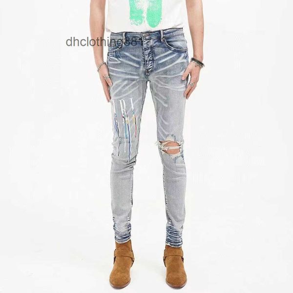 european and american designer amirss jeans high street trend side wrinkle patchwork knee zipper hole straight tube slim stacked j, Blue
european and american designer amirss jeans high street trend side wrinkle patchwork knee zipper hole straight tube slim stacked j, Blue