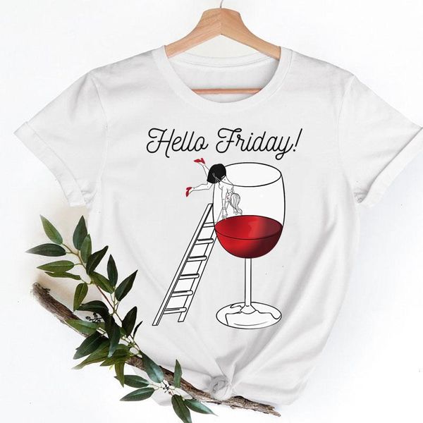women clothes t-shirts wine happy time cute ladies fashion casual female tee clothing cartoon short sleeve graphic, White
women clothes t-shirts wine happy time cute ladies fashion casual female tee clothing cartoon short sleeve graphic, White
