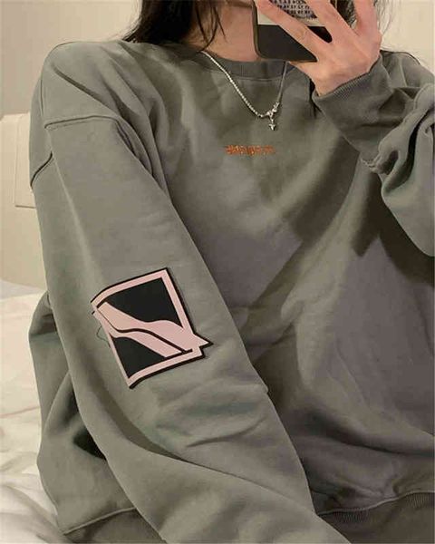 women's hoodies & sweatshirts high version we11 21ss autumn and winter sleeve square badge contrast color men's women's round, Black
women's hoodies & sweatshirts high version we11 21ss autumn and winter sleeve square badge contrast color men's women's round, Black