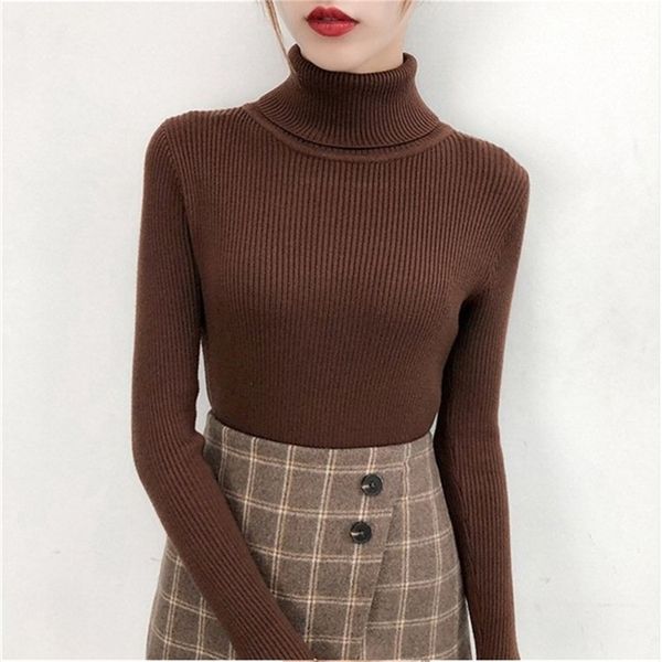 bonjean winter women female winter knitted jumper turtleneck pullovers casual sweaters women long sleeve tight sweater 201224, White;black
bonjean winter women female winter knitted jumper turtleneck pullovers casual sweaters women long sleeve tight sweater 201224, White;black