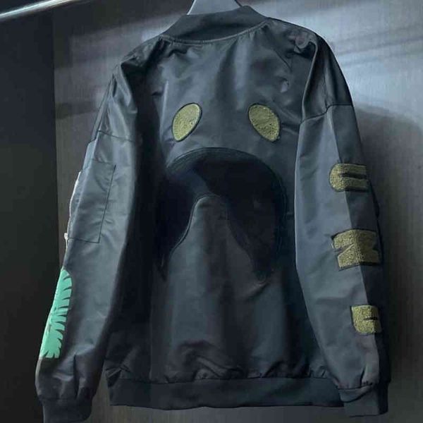 high version baseball jacket tide brand ba 22 pe designer shark embroidery stand collar cardigan coat fashion hip hop men and women loose, Black;brown
high version baseball jacket tide brand ba 22 pe designer shark embroidery stand collar cardigan coat fashion hip hop men and women loose, Black;brown