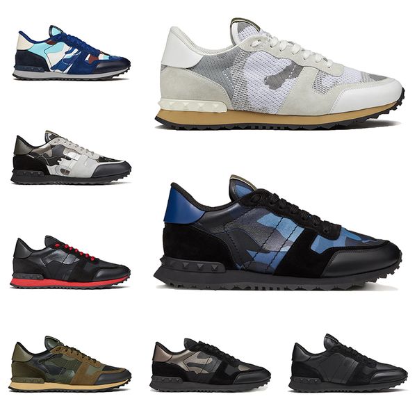 men women luxury designer shoes rockrunner sneakers in camouflage mesh fabric rubber stud army green white khaki mens trainers jogging walki, Black
men women luxury designer shoes rockrunner sneakers in camouflage mesh fabric rubber stud army green white khaki mens trainers jogging walki, Black