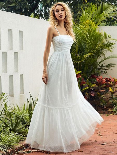 missord ruched ruffle hem swiss dot cami prom dress v70z#, Black;gray
missord ruched ruffle hem swiss dot cami prom dress v70z#, Black;gray