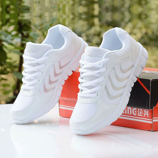 sports shoes women spring summer sneakers mesh breathable wear resistant outdoor white running 220719, Black
sports shoes women spring summer sneakers mesh breathable wear resistant outdoor white running 220719, Black