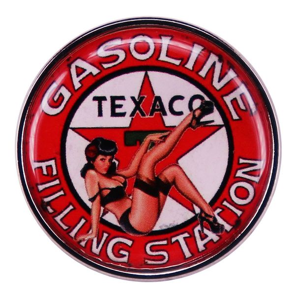 gasoline filling station vintage logo enamel pin brooch badge for backpacks fashion jewelry gift, Blue
gasoline filling station vintage logo enamel pin brooch badge for backpacks fashion jewelry gift, Blue
