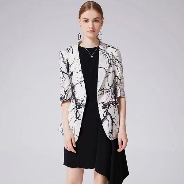 679 womens suits designer clothes blazer elegant blazer feminino women floral long sleeve notched collar coat female casual outerwear, White;black
679 womens suits designer clothes blazer elegant blazer feminino women floral long sleeve notched collar coat female casual outerwear, White;black
