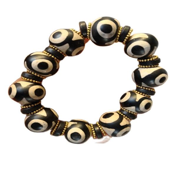 natural 3 eyes agate bracelet adjustable elastic force bracelet a, Silver
natural 3 eyes agate bracelet adjustable elastic force bracelet a, Silver