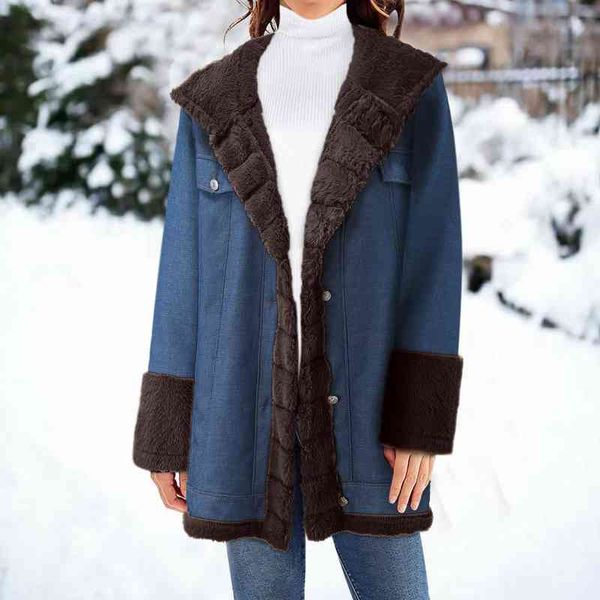 women fall jacket junior jackets women's overcoat fleece lined denim jacket for women light wash stretch denim jacket women l220714, Black;brown
women fall jacket junior jackets women's overcoat fleece lined denim jacket for women light wash stretch denim jacket women l220714, Black;brown