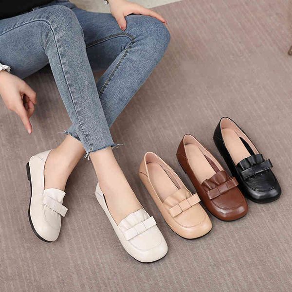 dress shoes leather square head soft leather single shoes women's spring and autumn style flat bottom cow mother 3n04, Black
dress shoes leather square head soft leather single shoes women's spring and autumn style flat bottom cow mother 3n04, Black