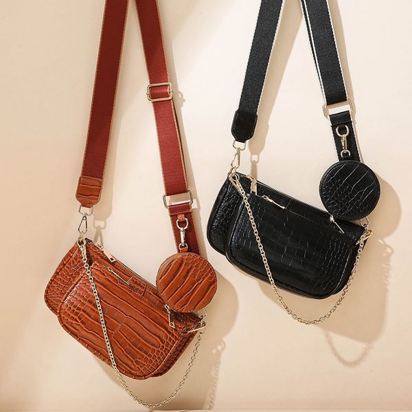 crocodile pattern three-in-one crossbody bag women leather fashion womens handbag coin purse mobile phone bag
crocodile pattern three-in-one crossbody bag women leather fashion womens handbag coin purse mobile phone bag
