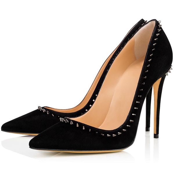 spring summer dress shoes pointed toes rivets black stiletto heel fashion party evening slip on women pumps luxury heels
spring summer dress shoes pointed toes rivets black stiletto heel fashion party evening slip on women pumps luxury heels