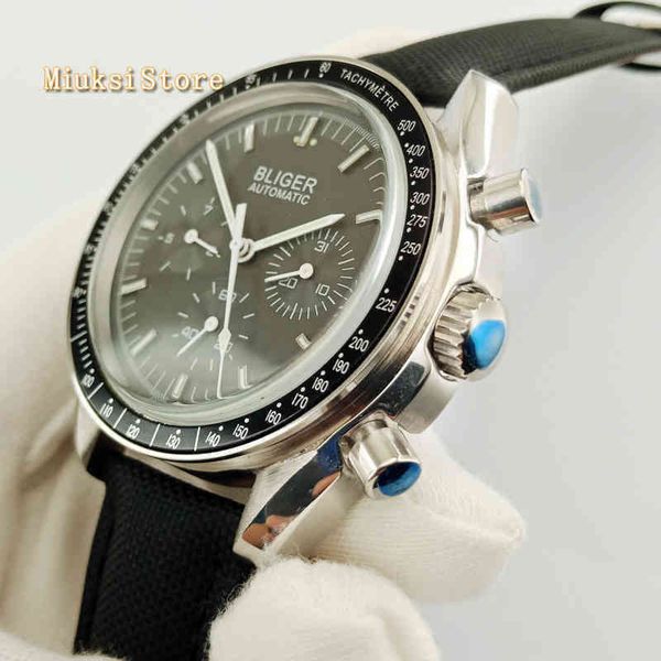 fashion 40mm bliger man black sterile dial anti-scratch glass day week indicator mechanical automatic mens watchvcnd, Slivery;brown
fashion 40mm bliger man black sterile dial anti-scratch glass day week indicator mechanical automatic mens watchvcnd, Slivery;brown