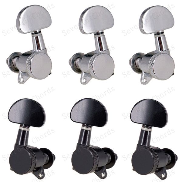 a set 6 pcs locked string tuning pegs machine heads tuners for acoustic electric guitar - with big semicircle button
a set 6 pcs locked string tuning pegs machine heads tuners for acoustic electric guitar - with big semicircle button