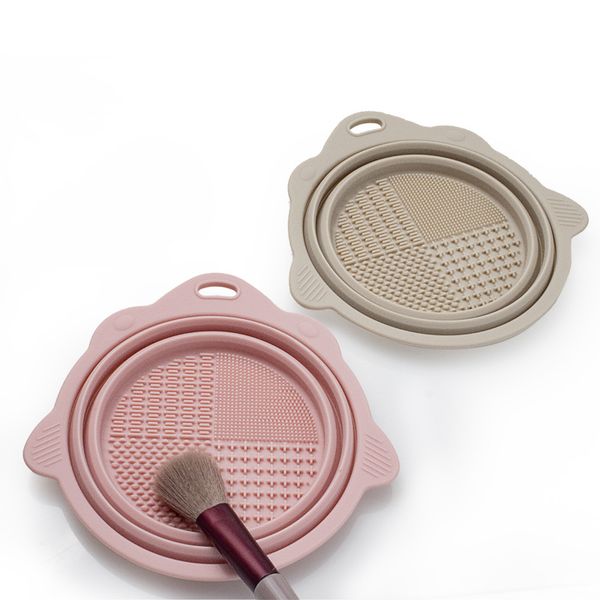 folding makeup brush tool silicone bowl foundation brush washing scrubber board
folding makeup brush tool silicone bowl foundation brush washing scrubber board