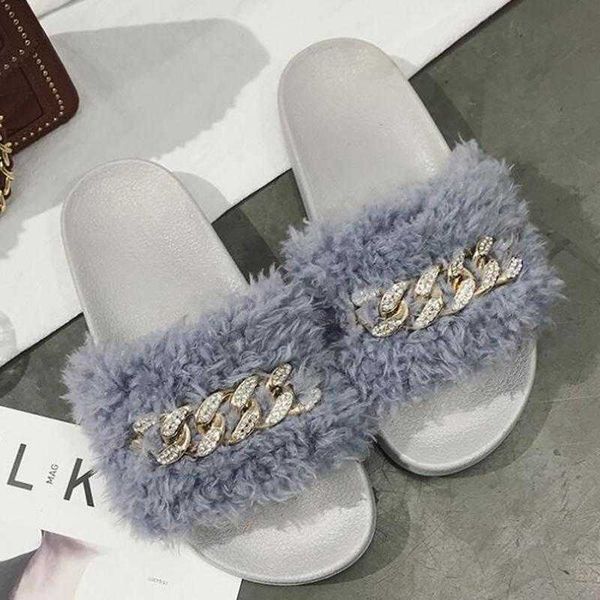 2022 luxury designer women's slippers furry diamond chain flip flop femme ete chanclas mujer pantoufle cotton sh4, Black
2022 luxury designer women's slippers furry diamond chain flip flop femme ete chanclas mujer pantoufle cotton sh4, Black