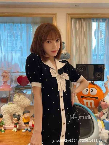 casual dresses spring and summer heavy industry camellia drill lapel bow knit color matching dress shows thin lady style ot3k, Black;gray
casual dresses spring and summer heavy industry camellia drill lapel bow knit color matching dress shows thin lady style ot3k, Black;gray