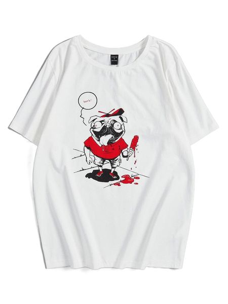 x anderson carman cartoon graphic tee r8lk#, White
x anderson carman cartoon graphic tee r8lk#, White