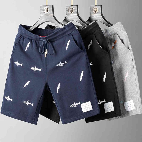 tb designer shorts tide brand thomb cotton sweatpants classic four-bar loose casual pants men and women fashion embroidery breathable short, White;black
tb designer shorts tide brand thomb cotton sweatpants classic four-bar loose casual pants men and women fashion embroidery breathable short, White;black