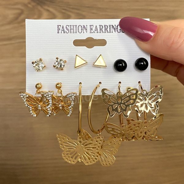 vintage metal hollow butterfly dangle earring sets for women fashion gold crystal large butterfly circle earrings trend jewelry, Silver
vintage metal hollow butterfly dangle earring sets for women fashion gold crystal large butterfly circle earrings trend jewelry, Silver