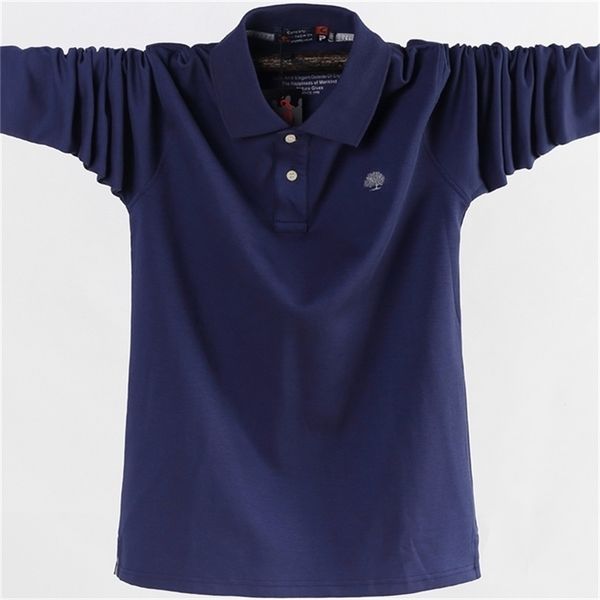 men polo shirt men's business work casual cotton male tees autumn long sleeve turn-down collar polo shirts plus size 5xl 6xl 220421, White;black
men polo shirt men's business work casual cotton male tees autumn long sleeve turn-down collar polo shirts plus size 5xl 6xl 220421, White;black