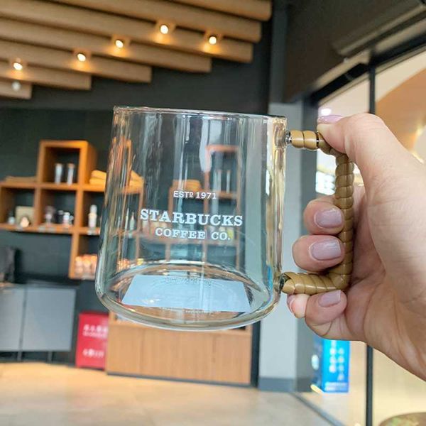 starbucks glass cup with handle korea large capacity transparent ocean rattan men's and women's coffee cup 473ml
starbucks glass cup with handle korea large capacity transparent ocean rattan men's and women's coffee cup 473ml