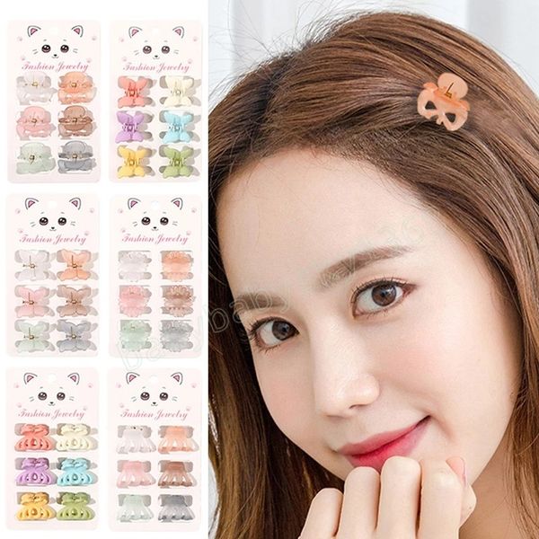 6pcs/set mini bow flower crab hair clip acrylic colorful hair claw for girls bangs clips women barrettes hair accessories, Slivery;white
6pcs/set mini bow flower crab hair clip acrylic colorful hair claw for girls bangs clips women barrettes hair accessories, Slivery;white