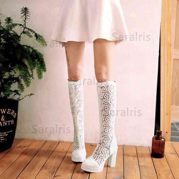 sarairis new fahion women's flower shoelaceper square high heels shoes woman breathable platform summer knee boots sandals 220421, Black
sarairis new fahion women's flower shoelaceper square high heels shoes woman breathable platform summer knee boots sandals 220421, Black