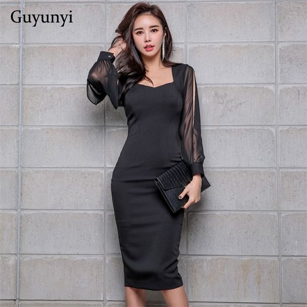 black elegant office dress spring womens dress chiffon stitching ninepoint sleeves athens generous pencil dress y200102, White;black
black elegant office dress spring womens dress chiffon stitching ninepoint sleeves athens generous pencil dress y200102, White;black