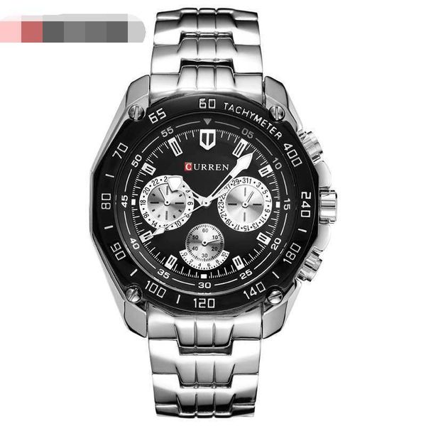triple smiley black performance men's watch fashion leather watches waterproof quartz watchet, Slivery;brown
triple smiley black performance men's watch fashion leather watches waterproof quartz watchet, Slivery;brown