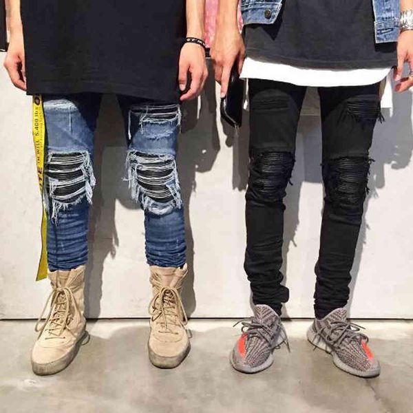 men's jeans bieber's same jeans high street ins hip hop wrinkle slim fit elastic small foot beggar long pants men's fashion 0, Blue
men's jeans bieber's same jeans high street ins hip hop wrinkle slim fit elastic small foot beggar long pants men's fashion 0, Blue