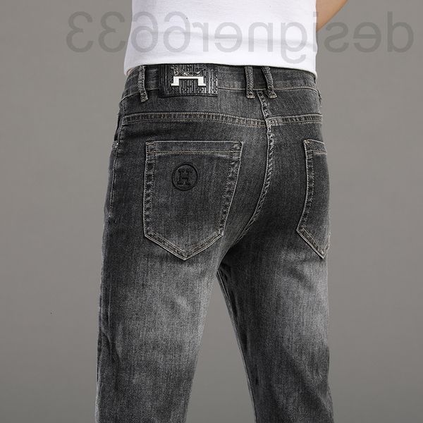 men's jeans designer high grade h family summer thin black grey fashion simple and versatile slim fit elastic straight pants w6ae, Blue
men's jeans designer high grade h family summer thin black grey fashion simple and versatile slim fit elastic straight pants w6ae, Blue