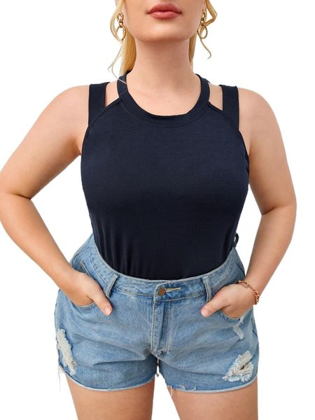 plus cut out tank o1u6#, Black
plus cut out tank o1u6#, Black