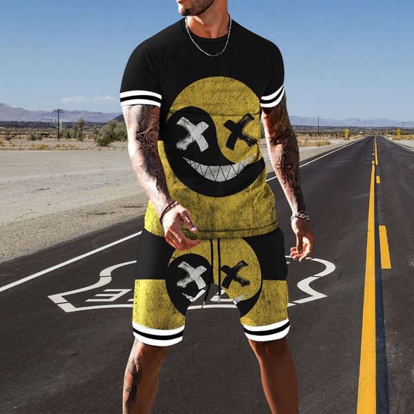 men's 3d smiley printing casual men sets summer shorts outfits men tracksuit 2 piece set xoxo design men's clothing 220602, Gray
men's 3d smiley printing casual men sets summer shorts outfits men tracksuit 2 piece set xoxo design men's clothing 220602, Gray