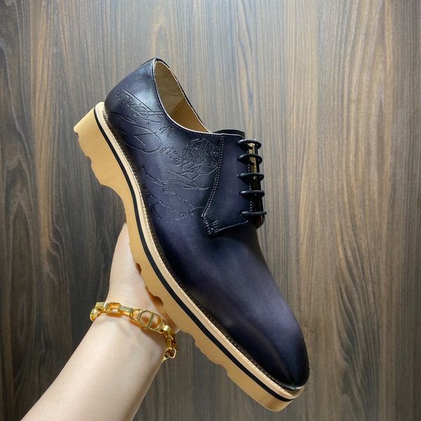 men's shoes luxury designer brand imported cowhide material made of pure manual repeatedly brush color dust bag are size38-45, Black
men's shoes luxury designer brand imported cowhide material made of pure manual repeatedly brush color dust bag are size38-45, Black