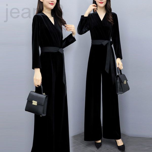 women's jumpsuits & rompers designer women's spring and autumn 2022 new style of temperament thin velvet falling feeling wide leg, Black;white
women's jumpsuits & rompers designer women's spring and autumn 2022 new style of temperament thin velvet falling feeling wide leg, Black;white