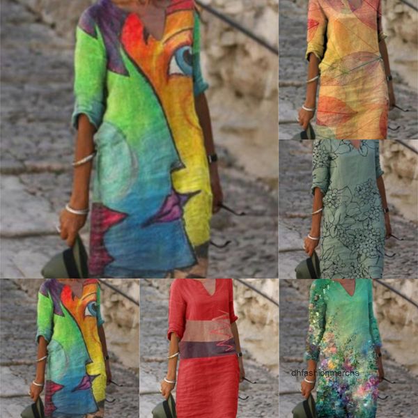 designer dress casual long dresses plus size for womens clothing new women's selling personalized printing loose large skims, Black;gray
designer dress casual long dresses plus size for womens clothing new women's selling personalized printing loose large skims, Black;gray