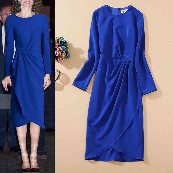 casual dresses princess kate's same autumn street women's dress round neck pleated slim fitting long sleeve solid color medium len, Black;gray
casual dresses princess kate's same autumn street women's dress round neck pleated slim fitting long sleeve solid color medium len, Black;gray