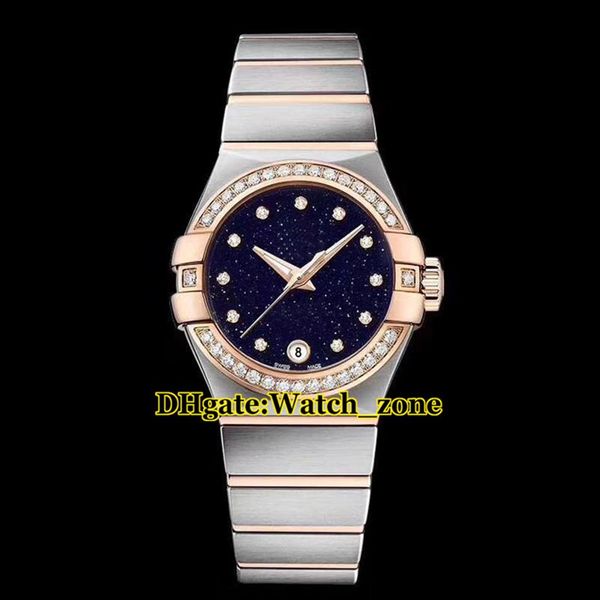 27mm dream blue starry sky dial swiss quartz womens watch diamond bezel two tone rose gold stainless steel band fashion lady watch324r, Slivery;brown
27mm dream blue starry sky dial swiss quartz womens watch diamond bezel two tone rose gold stainless steel band fashion lady watch324r, Slivery;brown