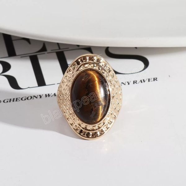retro gold oval tigers eye stone rings fashion inner dia 1.7cm gold color band jewelry for women men, Silver
retro gold oval tigers eye stone rings fashion inner dia 1.7cm gold color band jewelry for women men, Silver