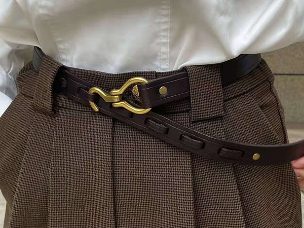 spot ins wind belt ladies thin retro handmade waist chain casual pin buckle leather belt female decoration fashion luxury ethnic style perso, Black;brown
spot ins wind belt ladies thin retro handmade waist chain casual pin buckle leather belt female decoration fashion luxury ethnic style perso, Black;brown