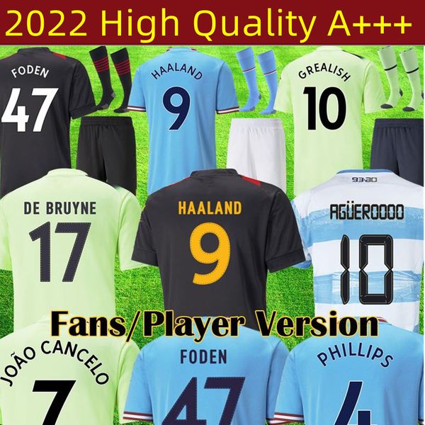21/22/23 limited edition haaland soccer jerseys grealish sterling ferran de bruyne foden 2022 2023 football shirts men kids kit agueroooo 93, Black;yellow
21/22/23 limited edition haaland soccer jerseys grealish sterling ferran de bruyne foden 2022 2023 football shirts men kids kit agueroooo 93, Black;yellow