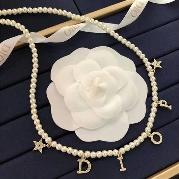 2022 20% off designer jewelry dejia star pearl necklace bead chain with full diamond small letter pendant, Silver
2022 20% off designer jewelry dejia star pearl necklace bead chain with full diamond small letter pendant, Silver
