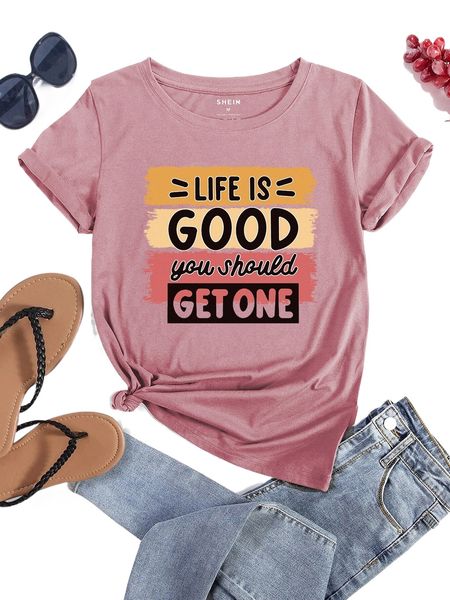 slogan & brush print tee a8wk#, White
slogan & brush print tee a8wk#, White