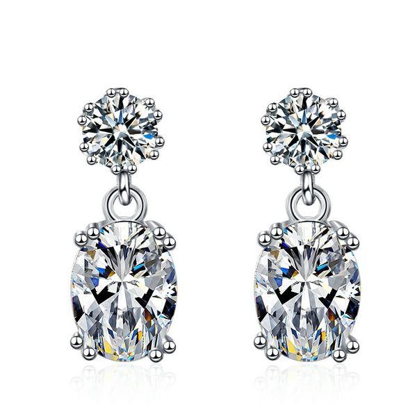 chain genuine mosang zircon love egg earrings charms s925 silver plated needle jewelry, Golden
chain genuine mosang zircon love egg earrings charms s925 silver plated needle jewelry, Golden
