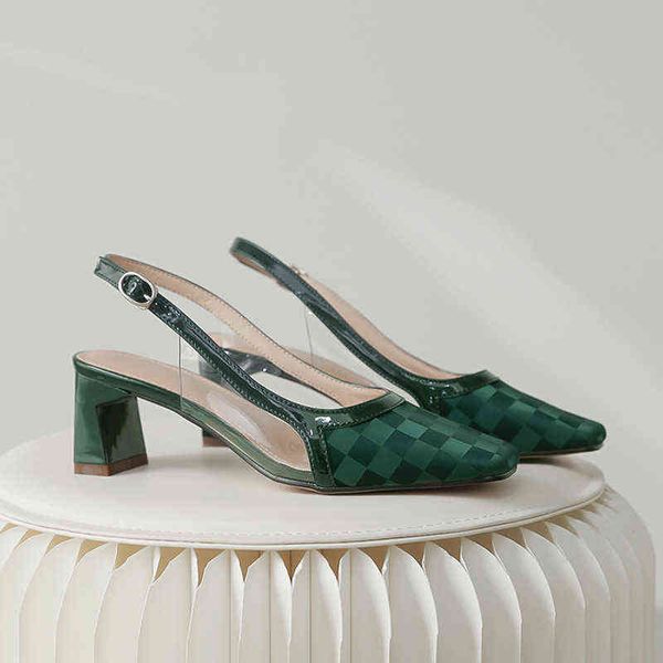 high-heeled 2022 summer new back empty thick heel single shoes plaid baotou sandals for women, Black
high-heeled 2022 summer new back empty thick heel single shoes plaid baotou sandals for women, Black