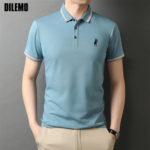 grade designer brand summer mens polo shirts with short sleeve turn down collar casual fashions men clothing 220402, White;black
grade designer brand summer mens polo shirts with short sleeve turn down collar casual fashions men clothing 220402, White;black