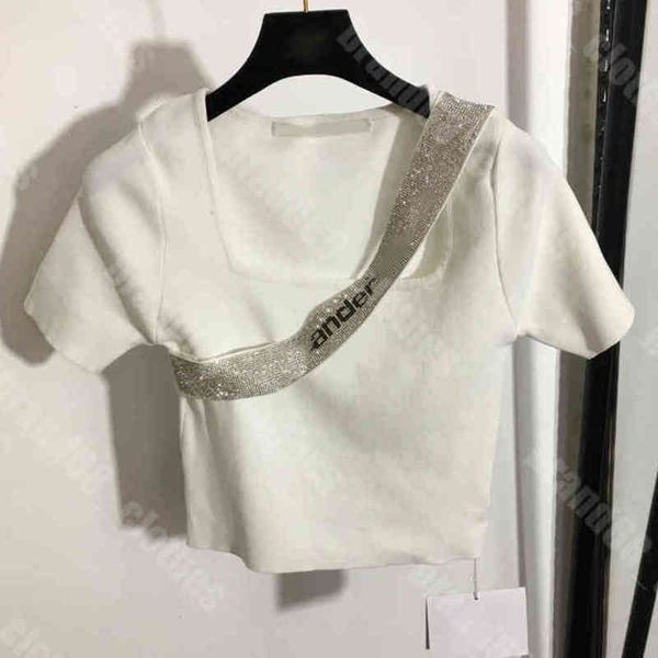 summer women wool knits shirt tees open waist shorts sweater slim diamond chain logo short sleeve t-shirts for summer tech ch..el female de, White
summer women wool knits shirt tees open waist shorts sweater slim diamond chain logo short sleeve t-shirts for summer tech ch..el female de, White