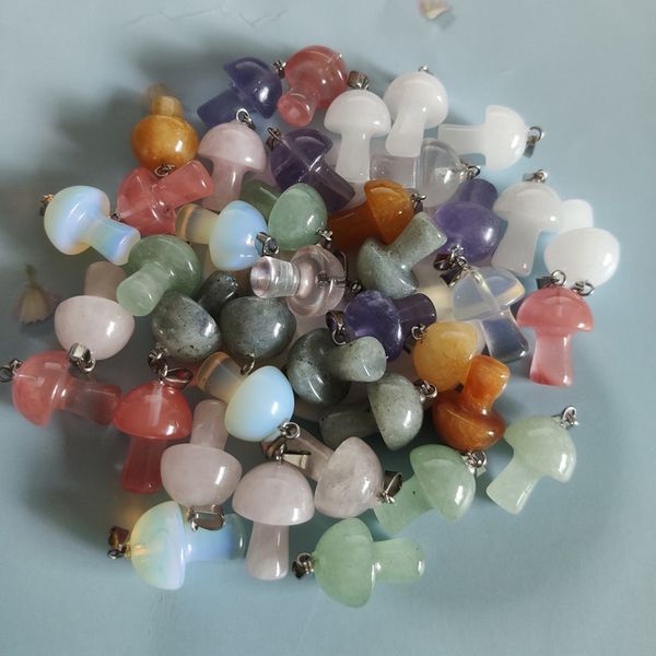 natural stone carved 20mm mushroom charms pink quartz crystal tiger eye hand pendant charms for diy jewelry making necklace, Bronze;silver
natural stone carved 20mm mushroom charms pink quartz crystal tiger eye hand pendant charms for diy jewelry making necklace, Bronze;silver